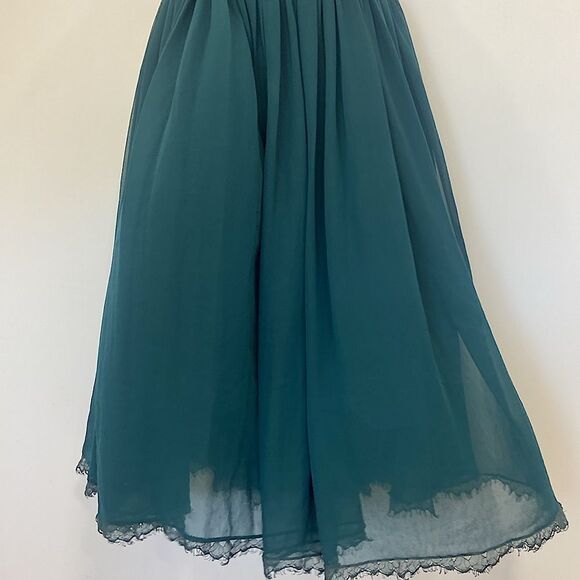 Dress The Population Dress One Shoulder Green Fit &Flare Sz Small - Picture 3 of 8